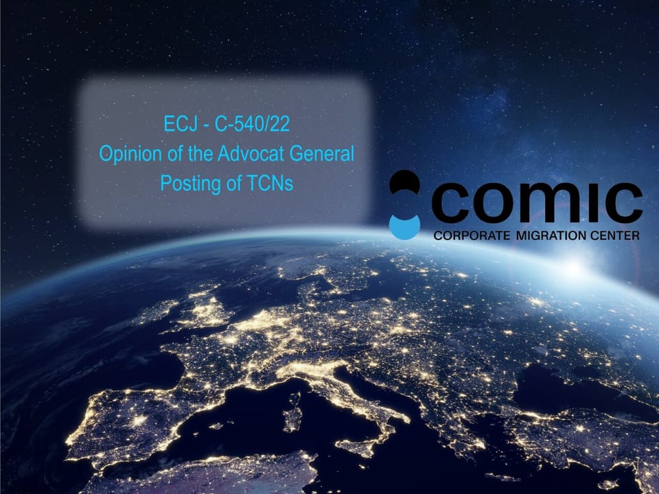 Opinion of the Advocate General in C-540/22 SN and Others - Posting of Third Country Nationals